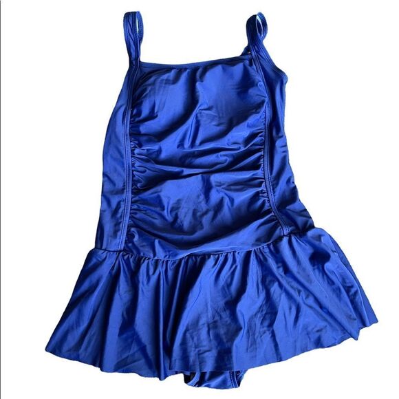 Herseas Vintage Ruched Padded Push up One Piece Swimsuits Tummy Control NWOT - Picture 7 of 11